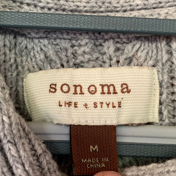 Sonoma Sweater, Women’s Size M, Grey, Cardigan, Cozy, Fall Outfit, Winter Outfit - Picture 2 of 2